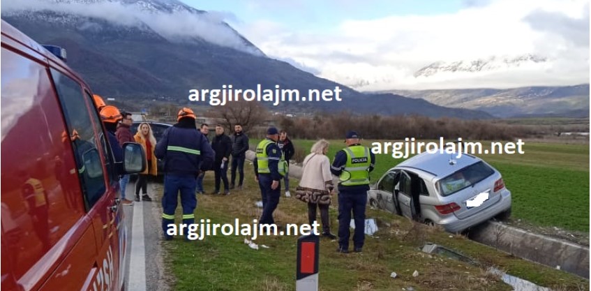 Aksident Në Aksin Gjirokastër Tepelenë Dy Të Plagosur Foto